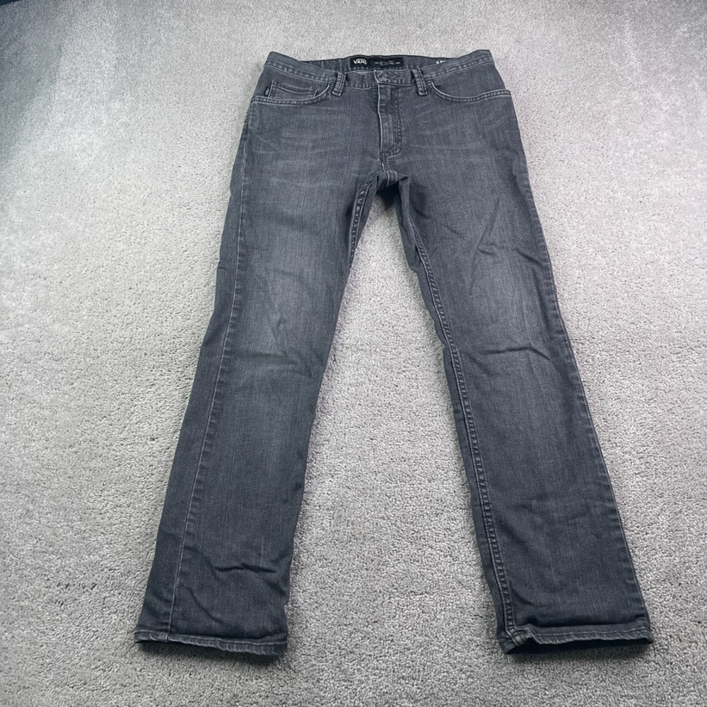 Vans Jeans Mens 30x30 Gray V56 Standard Slim Straight Stretch Denim Skater Pants